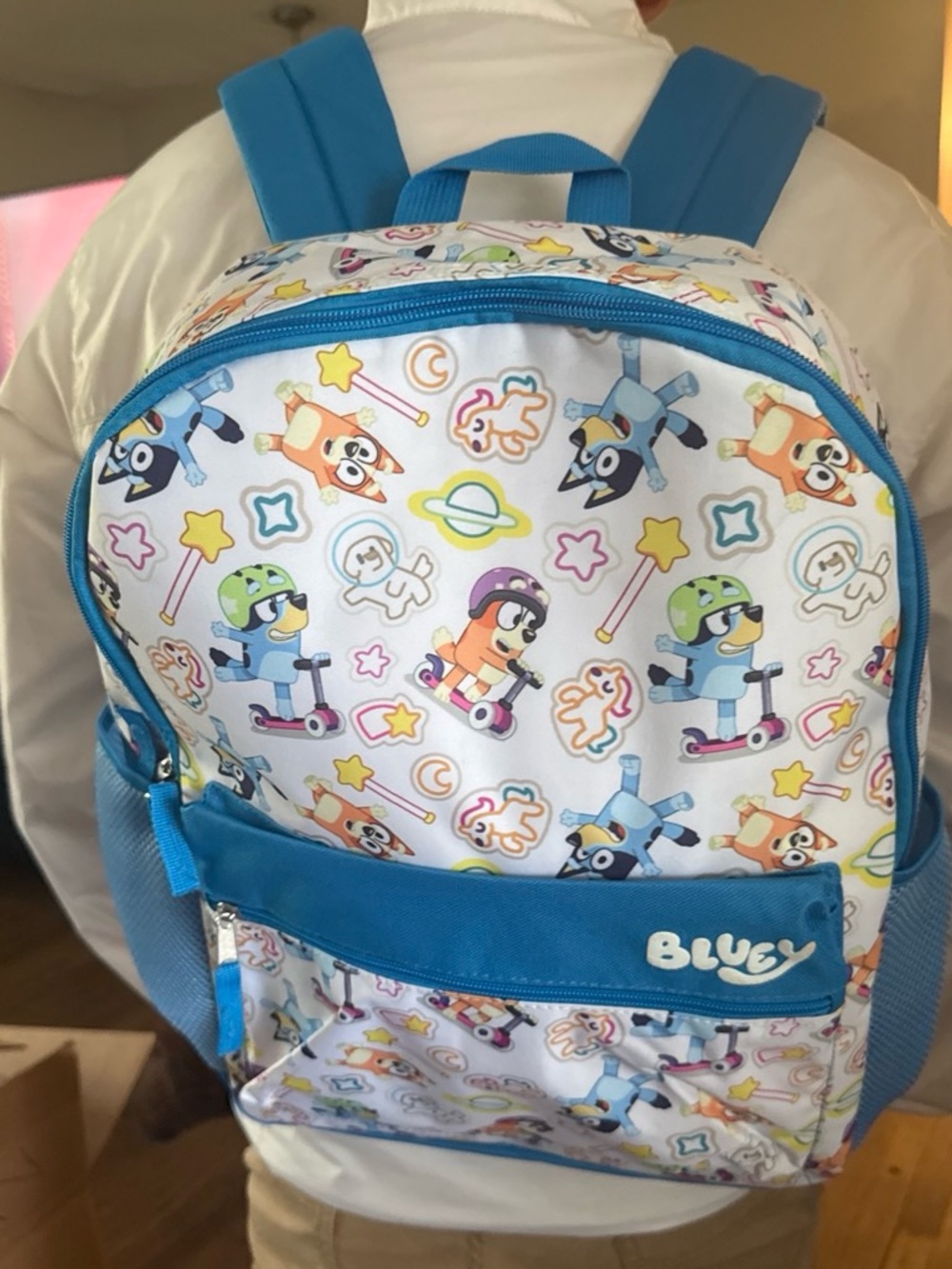 NEW Large Bluey’s Kids Backpack with Cartoon Scooter Print #bagpack #bluey